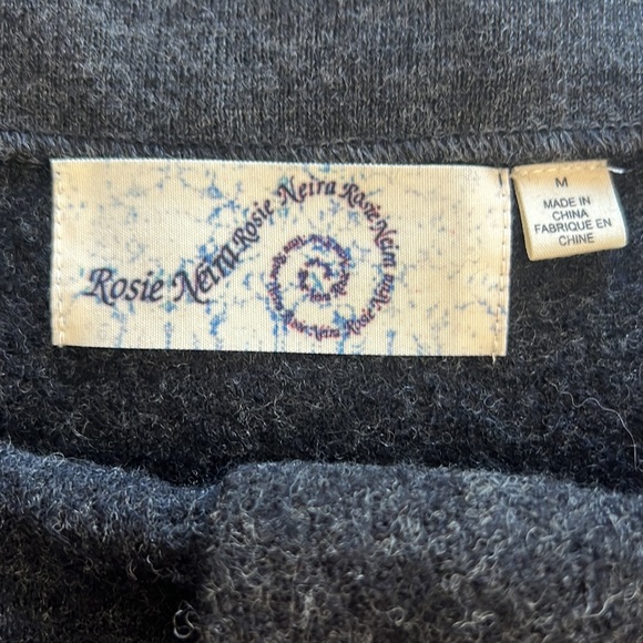 Rosie Neim/ Rosie Neira grey black wool short skirt, size medium - Picture 6 of 9